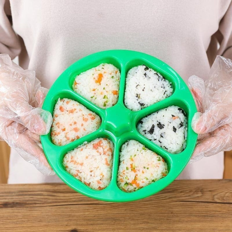 2 PCS 6 In1  Sushi Triangle Rice Ball Bento Box Mould