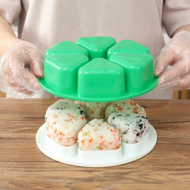2 PCS 6 In1  Sushi Triangle Rice Ball Bento Box Mould