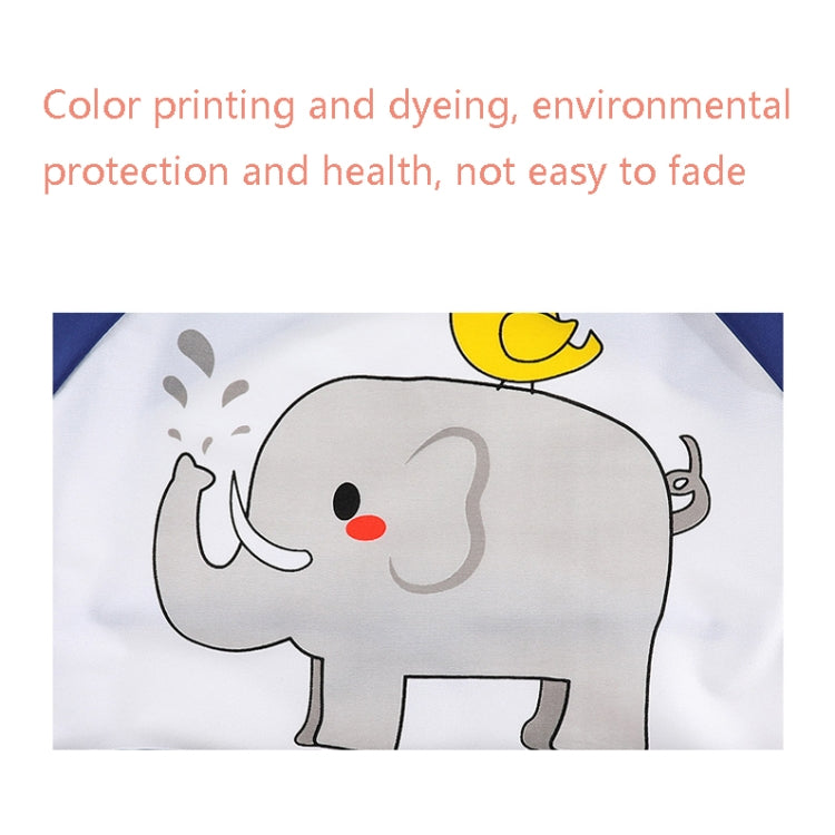 2 PCS Baby Eating Gown Children Waterproof Apron, Colour: Sleeveless Pink Cat(110cm)
