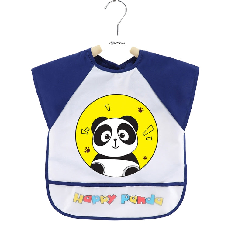 2 PCS Baby Eating Gown Children Waterproof Apron, Colour: Sleeveless Panda(100cm)
