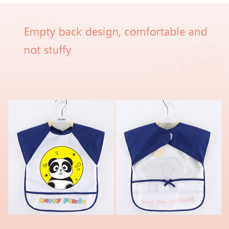 2 PCS Baby Eating Gown Children Waterproof Apron, Colour: Long-sleeved Deer(100cm)