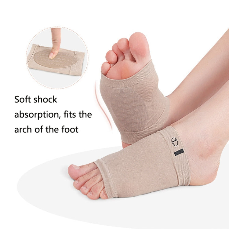 2 Pairs Elastic Bandage Bow Socks Flat Foot Sports Non-Slip SEBS Arch Orthotic Pad Breathable Hole Foot Heart Pad, Size: Free Size