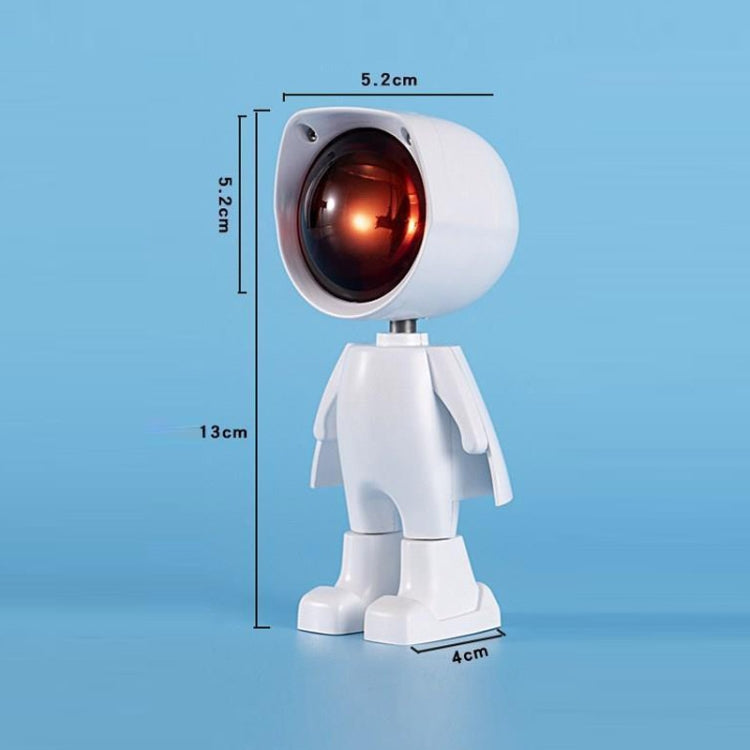 Mini Astronaut Robot Sunset Light Sunset Projection Light Atmosphere Light, Power Spec: Rechargeable