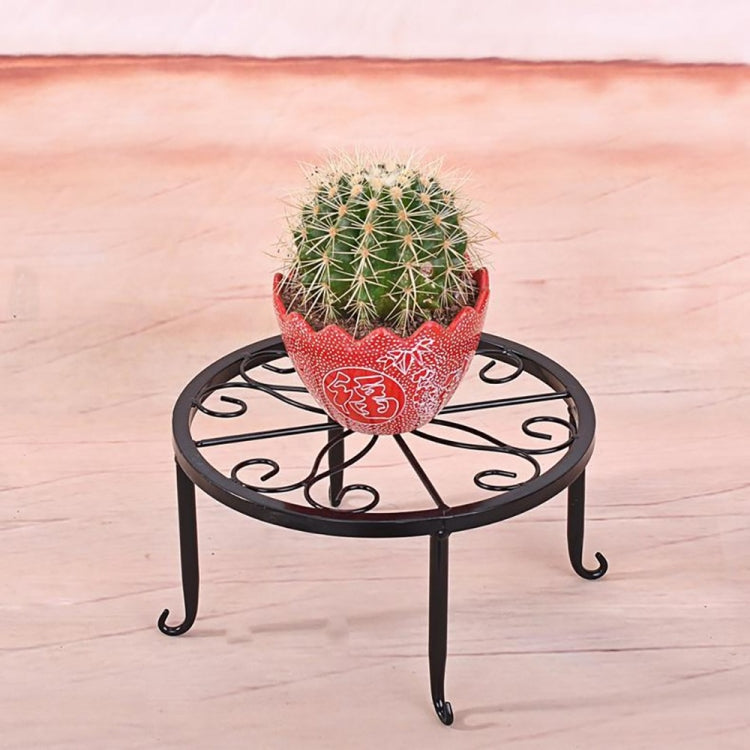 4 PCS Garden Decorative Flower Pot Display Shelf Rack(Black)