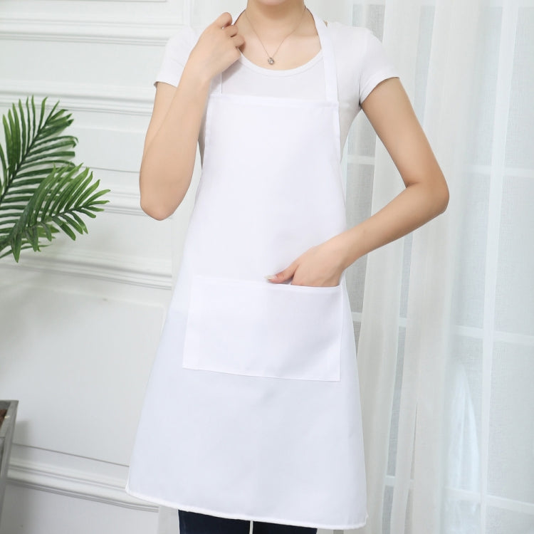 2 PCS 0058 Cafe Nail Shop Waterproof Apron Polyester Material Home Work Apron
