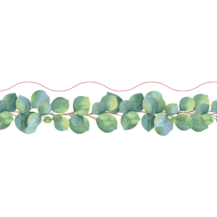 CM2108004 Border Sticker Eucalyptus Leaf Sticker Bulletin Board Blackboard Sticker, Size: 20mx7cm
