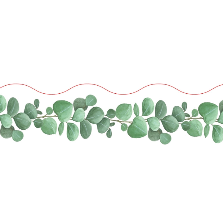 CM2108004 Border Sticker Eucalyptus Leaf Sticker Bulletin Board Blackboard Sticker, Size: 20mx7cm