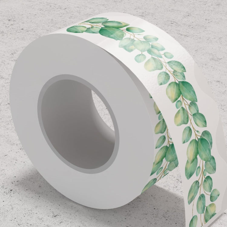 CM2108004 Border Sticker Eucalyptus Leaf Sticker Bulletin Board Blackboard Sticker, Size: 20mx7cm