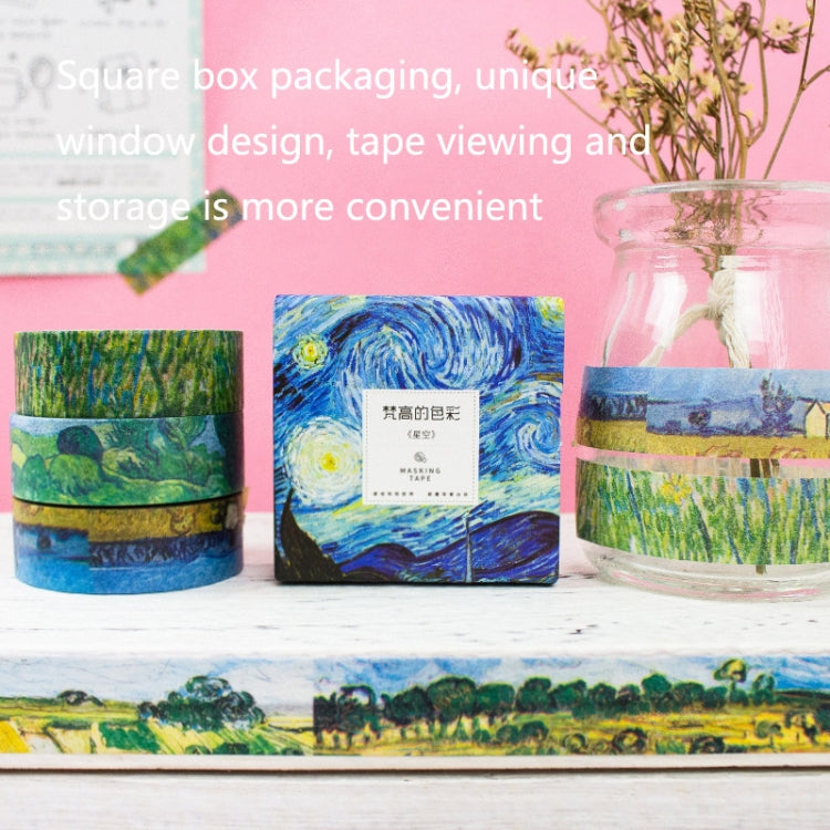 4 Rolls TS-MT001 Washi Hand Account Tape Photo Album Diary DIY Decorative Stickers