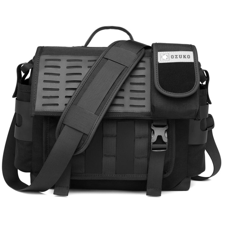 Ozuko 9445 Men Oxford Cloth Messenger Bag Outdoor Waterproof Function Messenger Bag