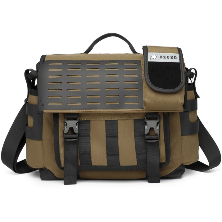 Ozuko 9445 Men Oxford Cloth Messenger Bag Outdoor Waterproof Function Messenger Bag