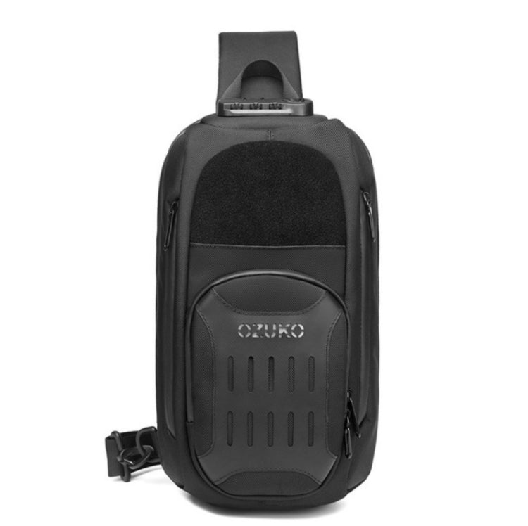 Ozuko 9361 Men Multifunctional Waterproof Crossbody Motorcycle Chest Bag