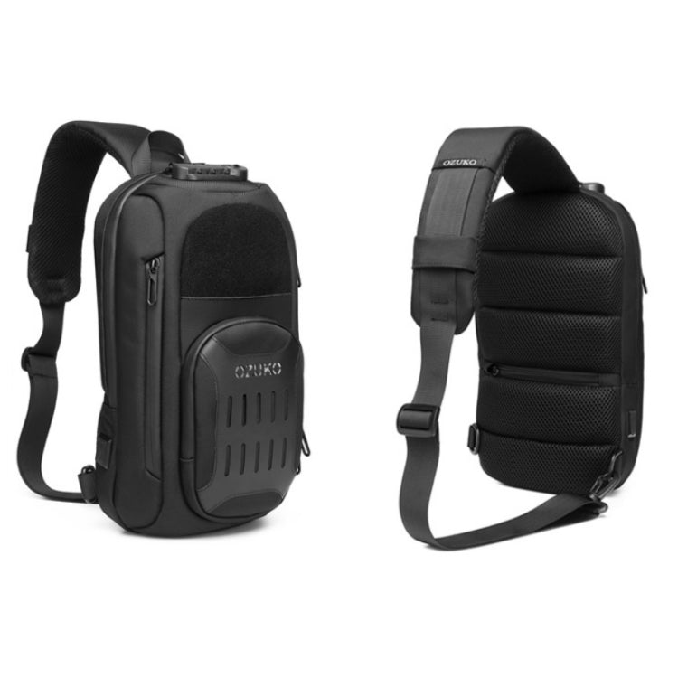 Ozuko 9361 Men Multifunctional Waterproof Crossbody Motorcycle Chest Bag