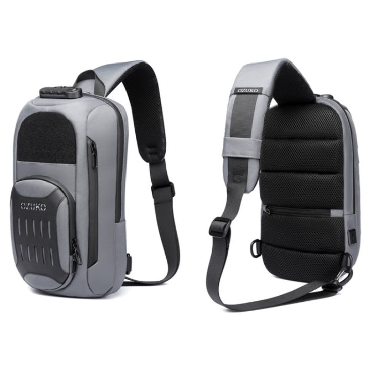 Ozuko 9361 Men Multifunctional Waterproof Crossbody Motorcycle Chest Bag