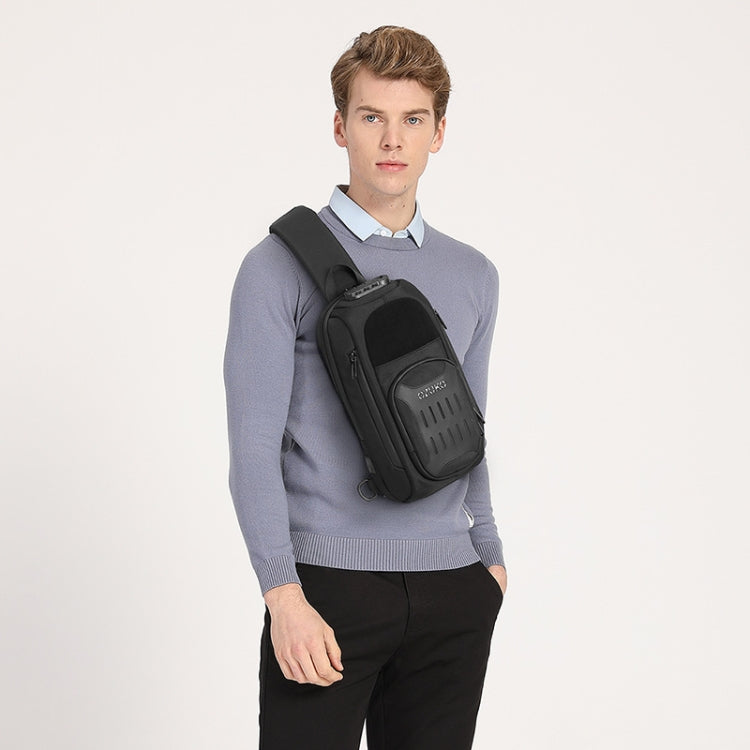 Ozuko 9361 Men Multifunctional Waterproof Crossbody Motorcycle Chest Bag