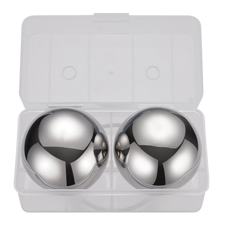 2 PCS Round Big Ice Ball 304 Stainless Steel Ice Cubes Red Wine Whiskey Metal Speed Frozen Ice Grains