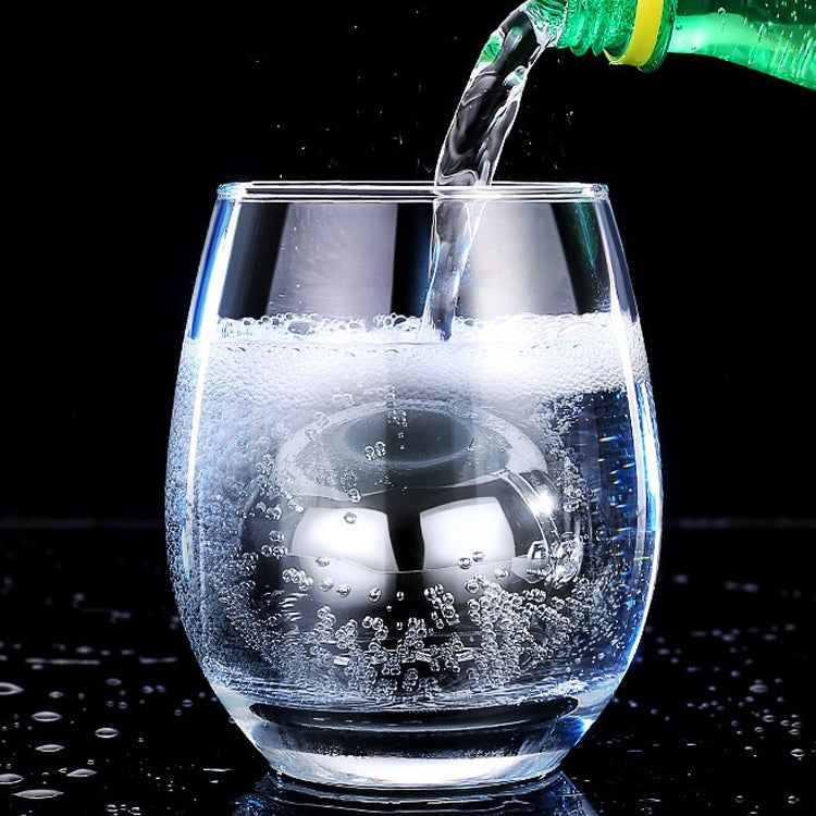 2 PCS Round Big Ice Ball 304 Stainless Steel Ice Cubes Red Wine Whiskey Metal Speed Frozen Ice Grains