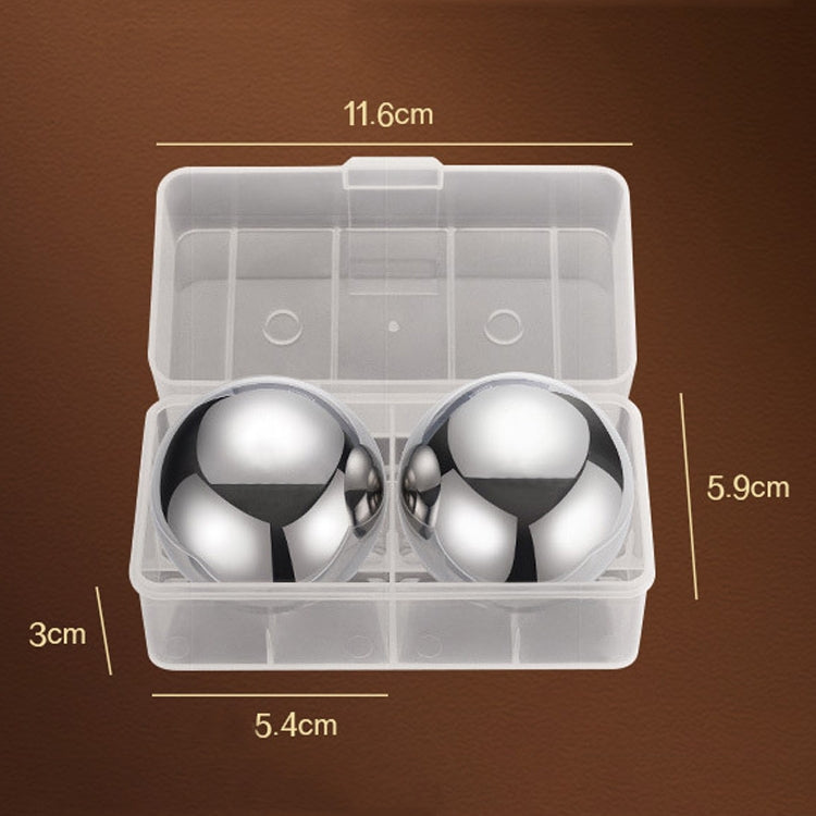2 PCS Round Big Ice Ball 304 Stainless Steel Ice Cubes Red Wine Whiskey Metal Speed Frozen Ice Grains