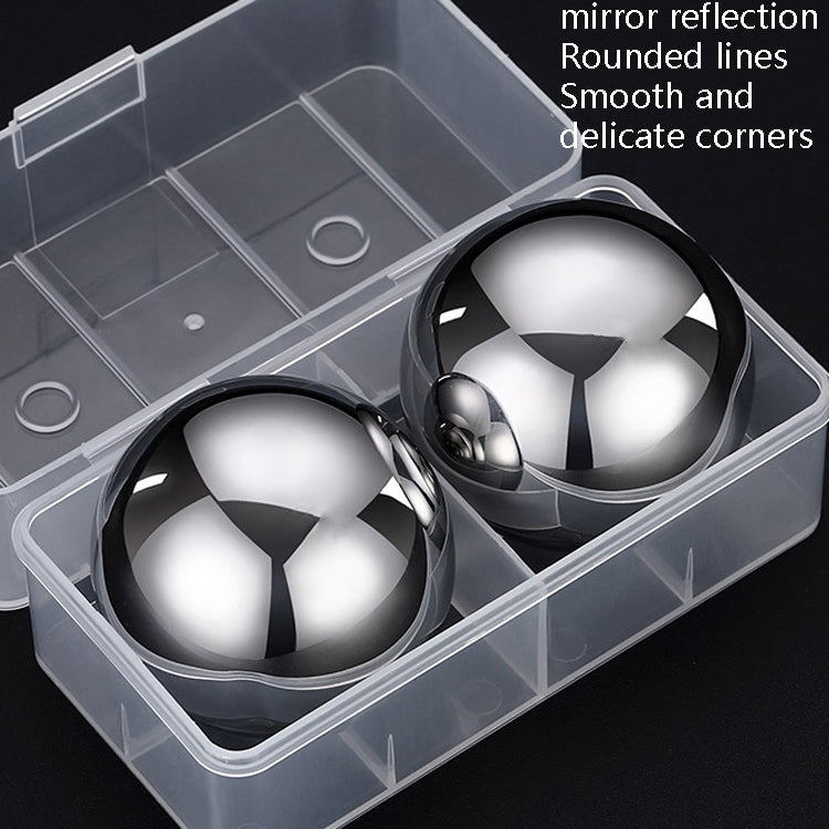 2 PCS Round Big Ice Ball 304 Stainless Steel Ice Cubes Red Wine Whiskey Metal Speed Frozen Ice Grains