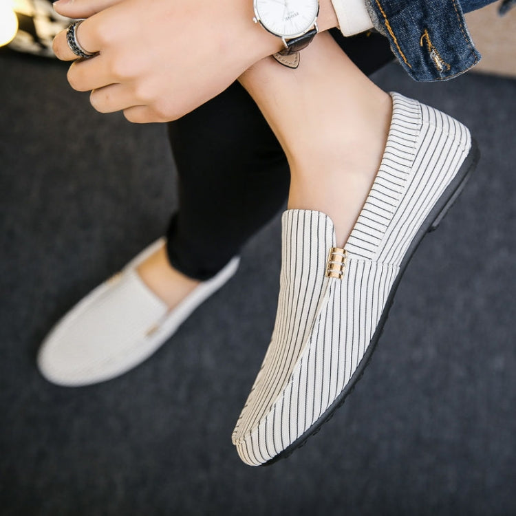 Man Casual Canvas Shoes One-Legged Lazy Cloth Shoes, Size: 40