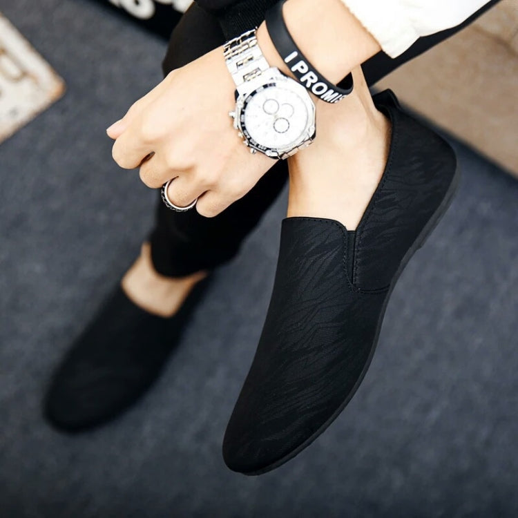 Man Casual Canvas Shoes One-Legged Lazy Cloth Shoes, Size: 40