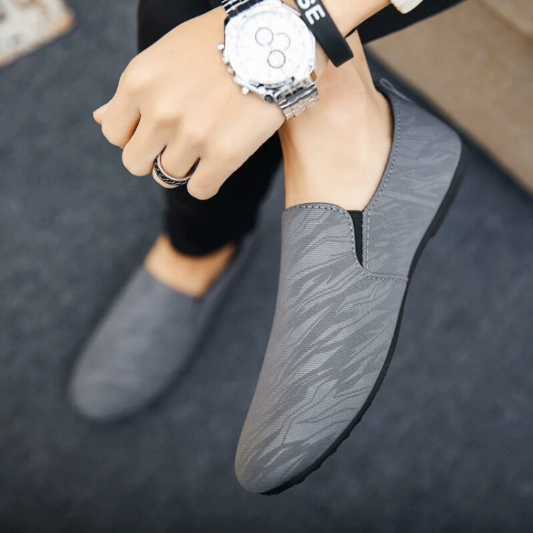 Man Casual Canvas Shoes One-Legged Lazy Cloth Shoes, Size: 40