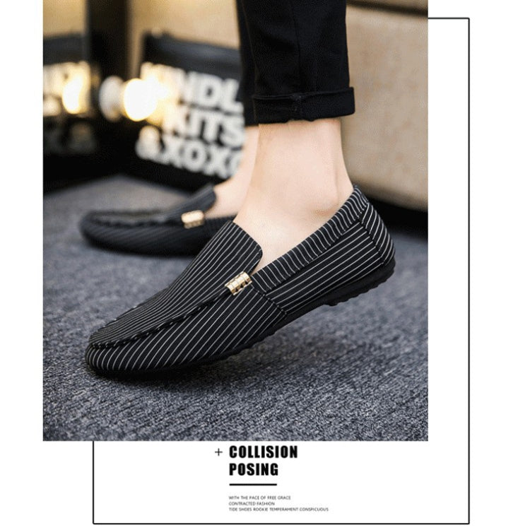 Man Casual Canvas Shoes One-Legged Lazy Cloth Shoes, Size: 40