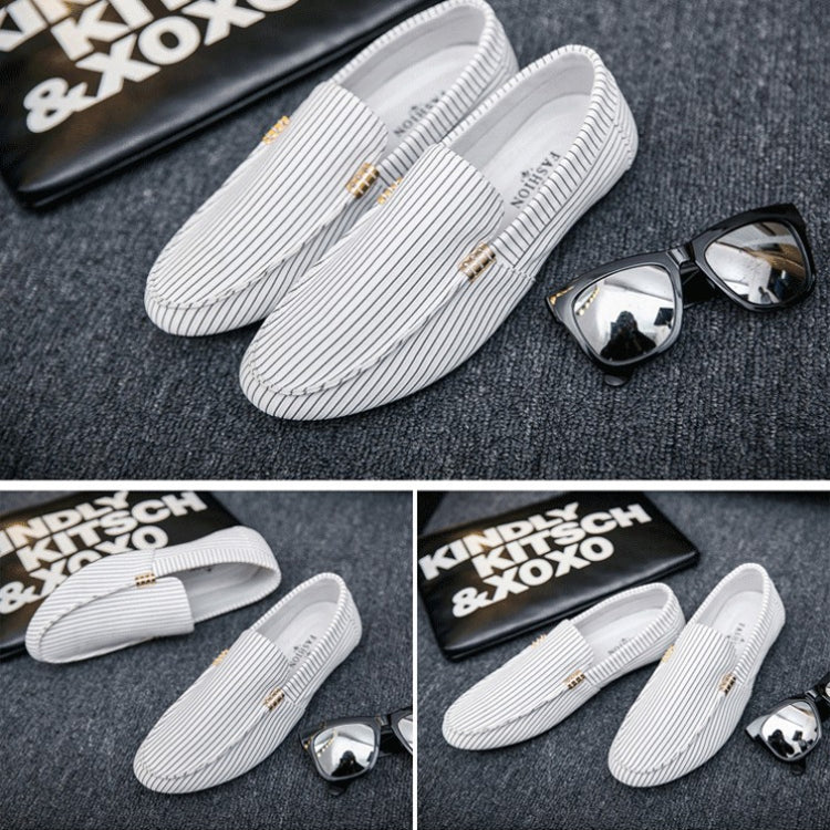 Man Casual Canvas Shoes One-Legged Lazy Cloth Shoes, Size: 44