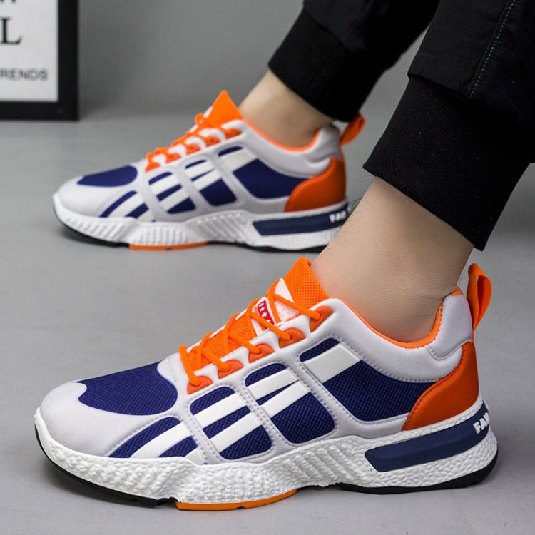 TL203 Couple Style Sports Shoes Breathable Thick Bottom Man Casual Shoes, Size: 41(Male Orange)