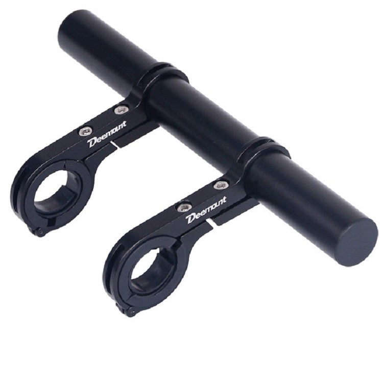 DEEMOUNT Bicycle Handlebar Extension Frame Flashlight Bracket, Specification:Black Aluminum Tube