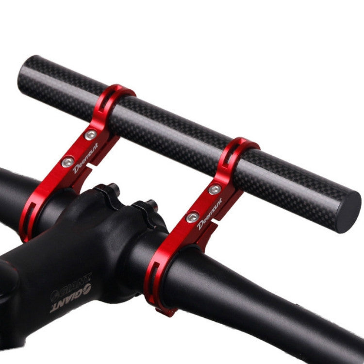 DEEMOUNT Bicycle Handlebar Extension Frame Flashlight Bracket, Specification:Red Aluminum Tube