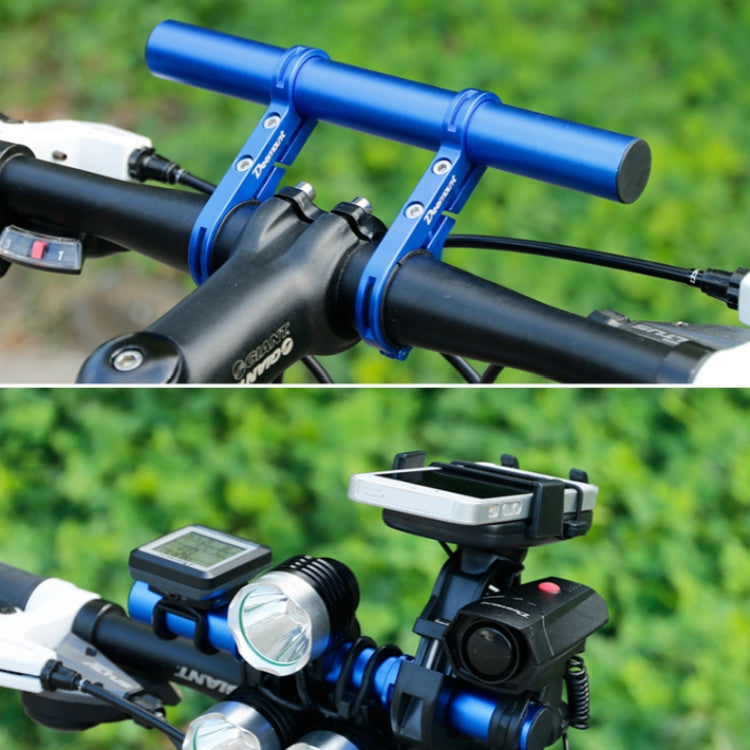 DEEMOUNT Bicycle Handlebar Extension Frame Flashlight Bracket, Specification:Red Aluminum Tube