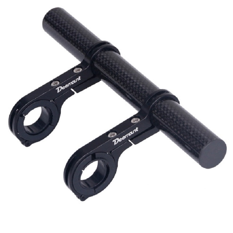 DEEMOUNT Bicycle Handlebar Extension Frame Flashlight Bracket, Specification:Black Carbon Fiber Tube