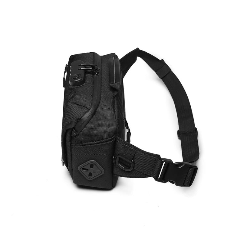 Ozuko 9257 Men Outdoor Sports Waist Bag Anti-Theft Shoulder Messenger Bag