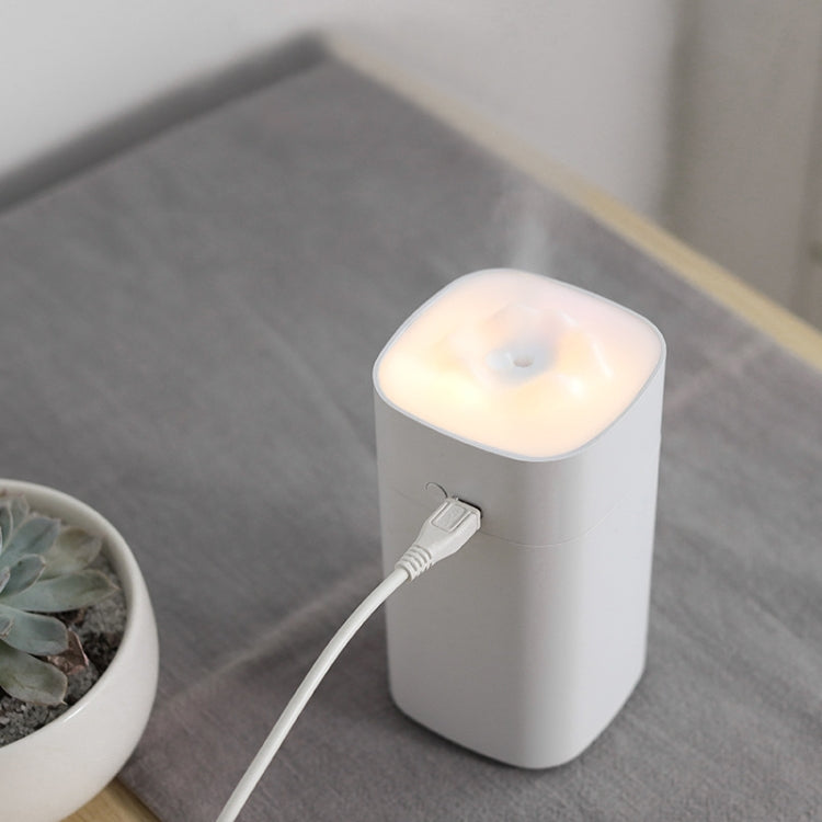 S1 Power Plug-in Spray Ultrasonic Humidifier Snow Mountain Night Light Negative Ion Humidifier(White)