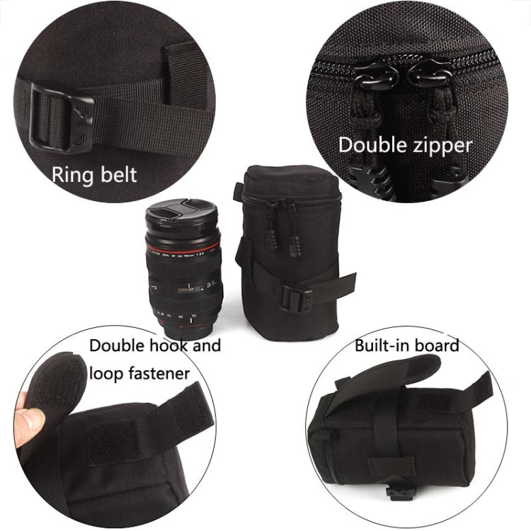 5603 Wear-Resistant Waterproof And Shockproof SLR Camera Lens Bag, Size: M(Black)