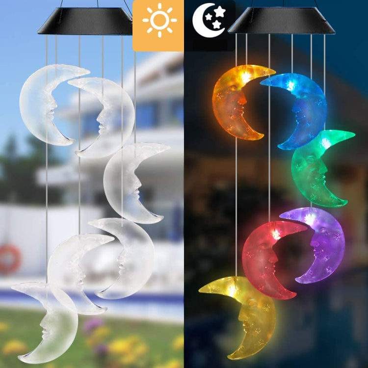 Outdoor Colorful LED Solar Wind Chime Light Garden Park Decorative Waterproof Light