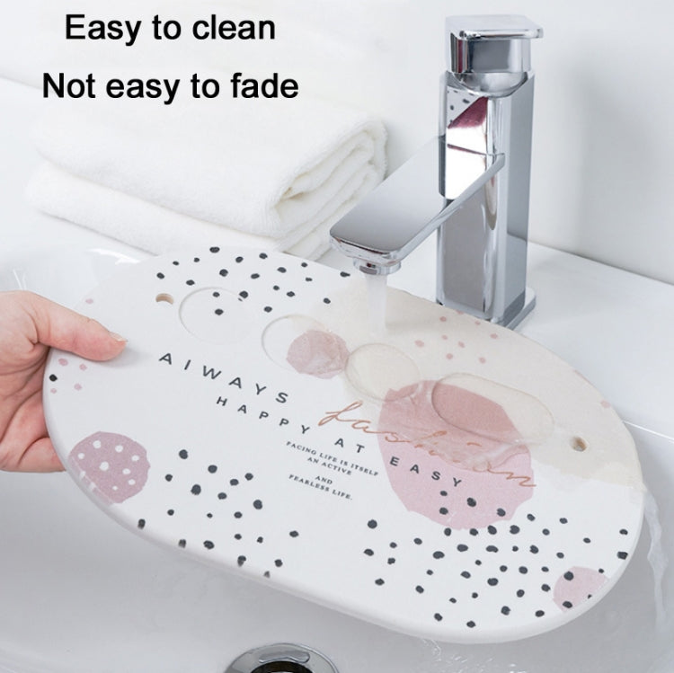 Washing Table Diatom Mud Absorbent Coaster Bathroom Countertop Electric Toothbrush Holder, Sizeï¼š Small
