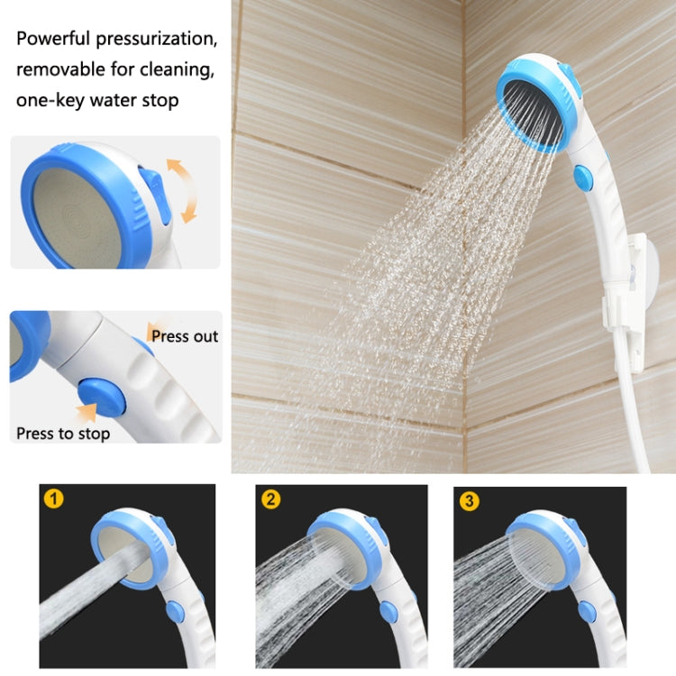 LLT-ES01 Electric Pet Shower Outdoor Camping Bath Device, Style: High Match (Orange White)