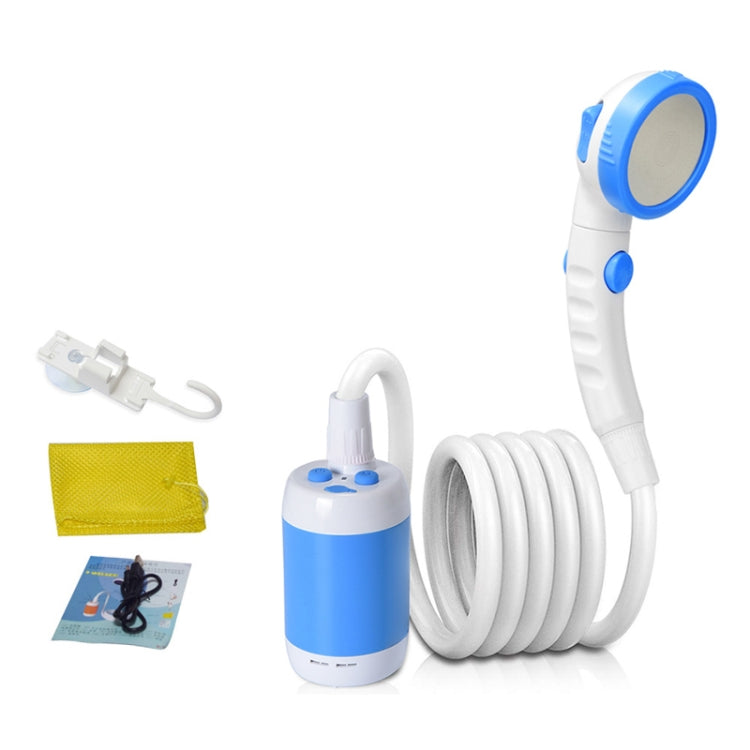 LLT-ES01 Electric Pet Shower Outdoor Camping Bath Device, Style: High Match (Sky Blue)