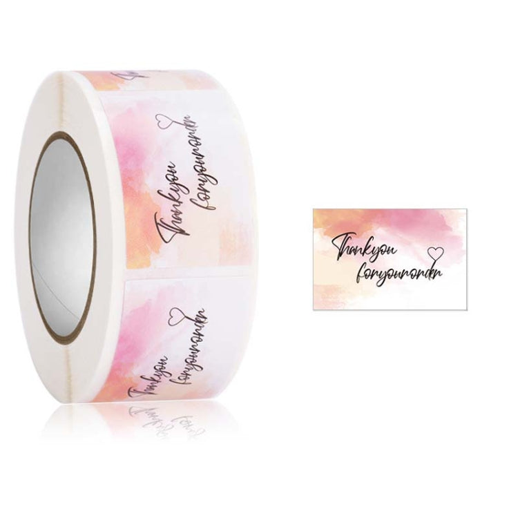 5 Rolls Thank You Label Seal Decoration Sticker, Size: 2.5x3.7cm