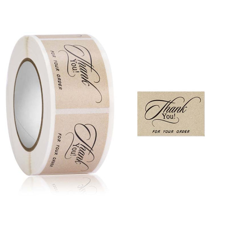 5 Rolls Thank You Label Seal Decoration Sticker, Size: 2.5x3.7cm