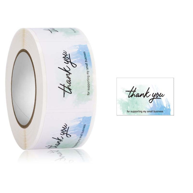 5 Rolls Thank You Label Seal Decoration Sticker, Size: 2.5x3.7cm
