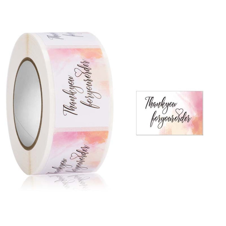 5 Rolls Thank You Label Seal Decoration Sticker, Size: 2.5x3.7cm