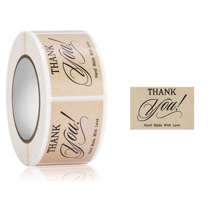 5 Rolls Thank You Label Seal Decoration Sticker, Size: 2.5x3.7cm