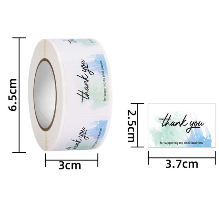 5 Rolls Thank You Label Seal Decoration Sticker, Size: 2.5x3.7cm