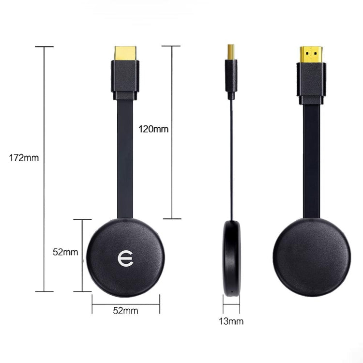 C13 2.4G/5G 1080P Wireless Display Dongle TV Stick TV Receiver Mobile Screen Adapter(Black)