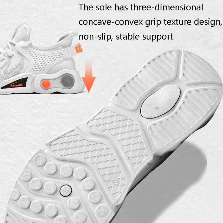 TL602 Flying Weaving Mesh Breathable Couple Shoes Comfortable Running Shoes, Size: Male 44