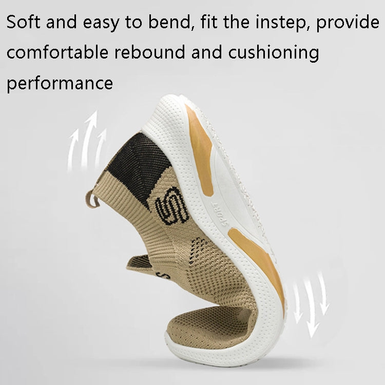 TL-207 Flying Weave Breathable Sports Shoes Men Casual Shoes, Size: 39