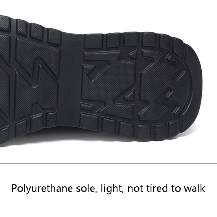 D-72 Men Sports Shoes Casual Breathable Running Shoes, Size: 40(Black)